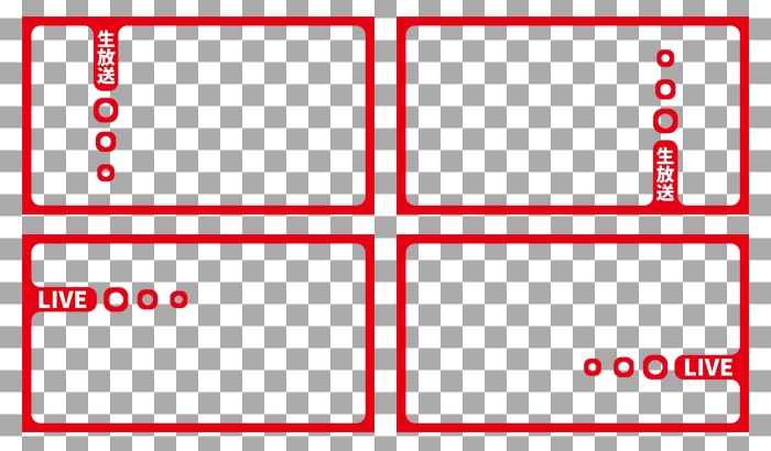 【サムネイル用】LIVEフレーム　他