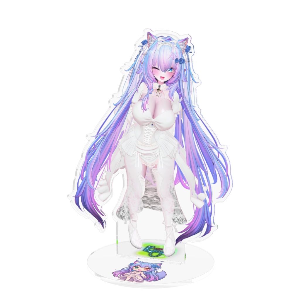 誕生日記念ウェディングドレス姿リネイル