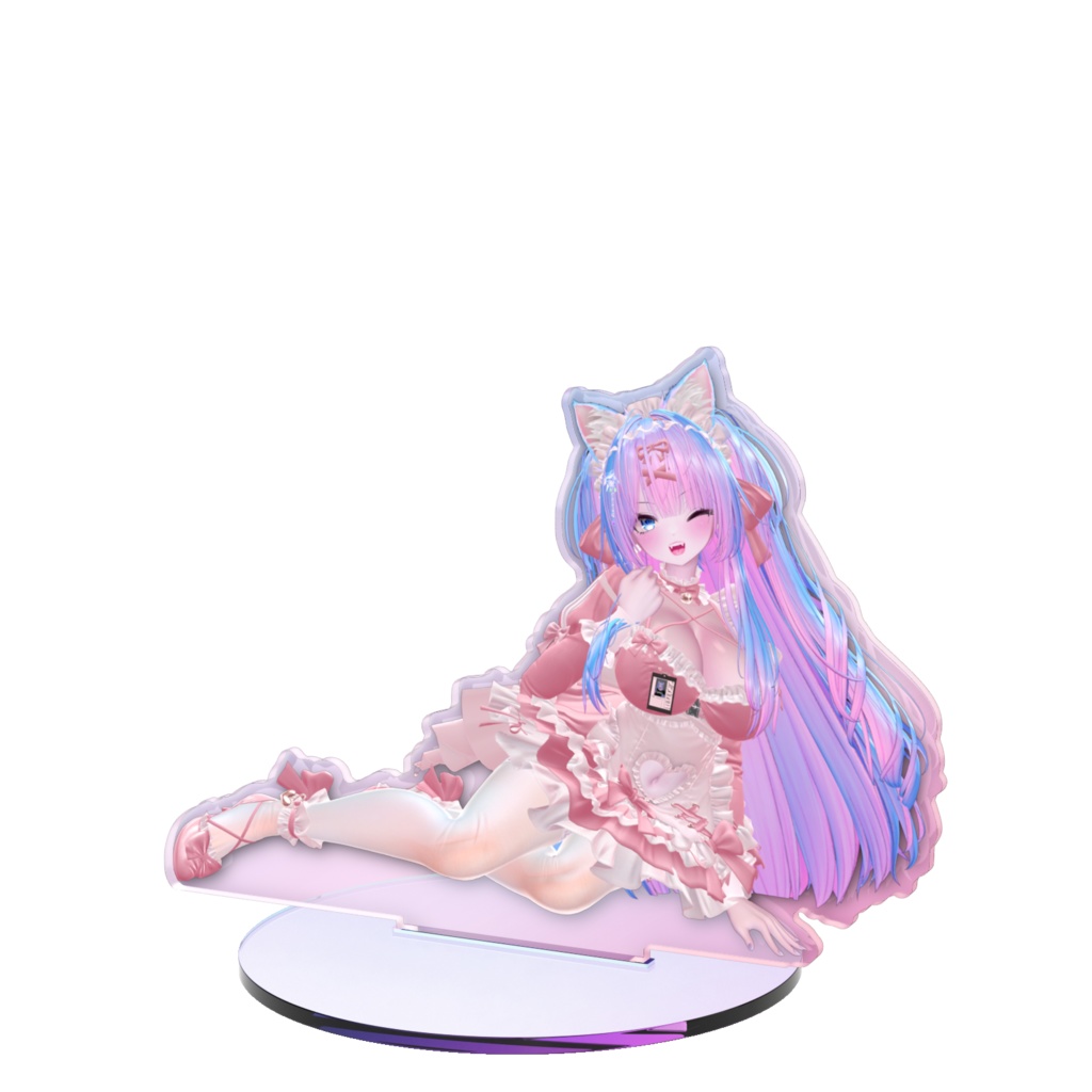 チャンネル登録者2000人記念オーロラアクスタ(メイド座り)