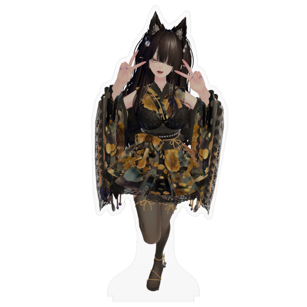 振袖リアルリネイルアクリルフィギュア2