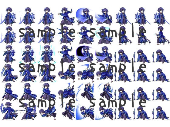 サイドビュードット絵素材集2