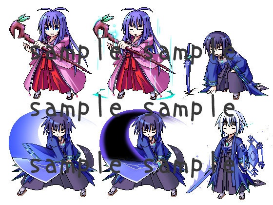 サイドビュードット絵素材集2