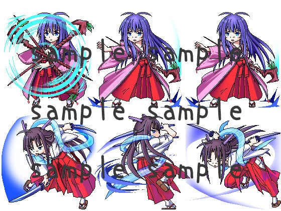 サイドビュードット絵素材集2