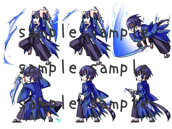 サイドビュードット絵素材集2