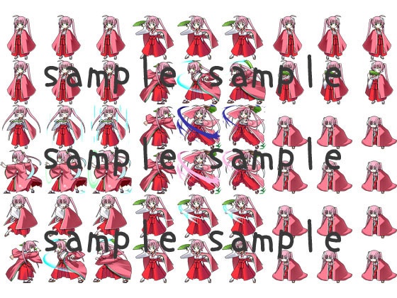 サイドビュードット絵素材集2