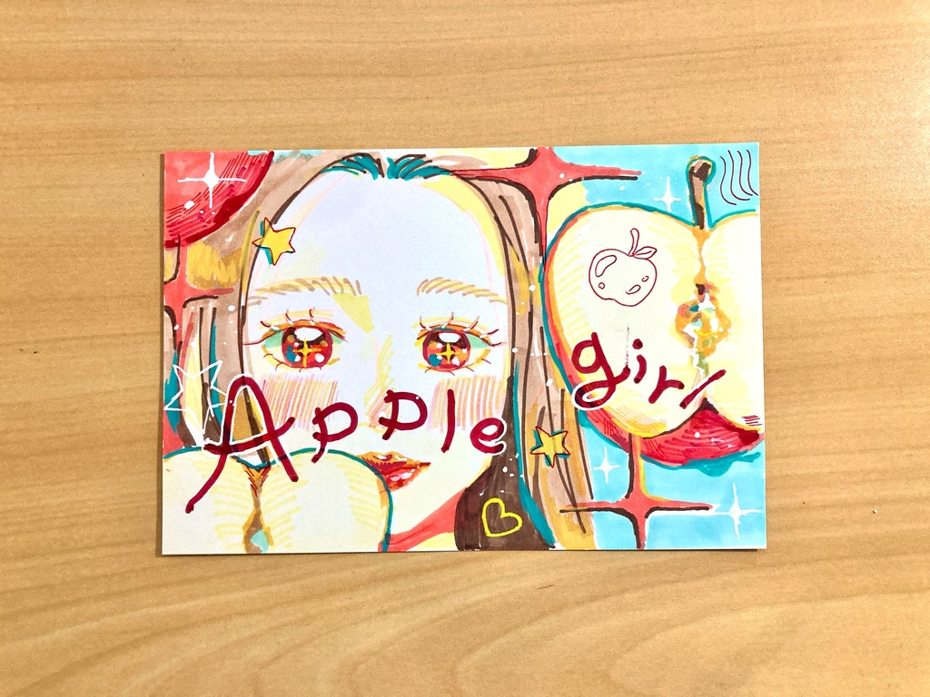ドローイング applegirl 原画