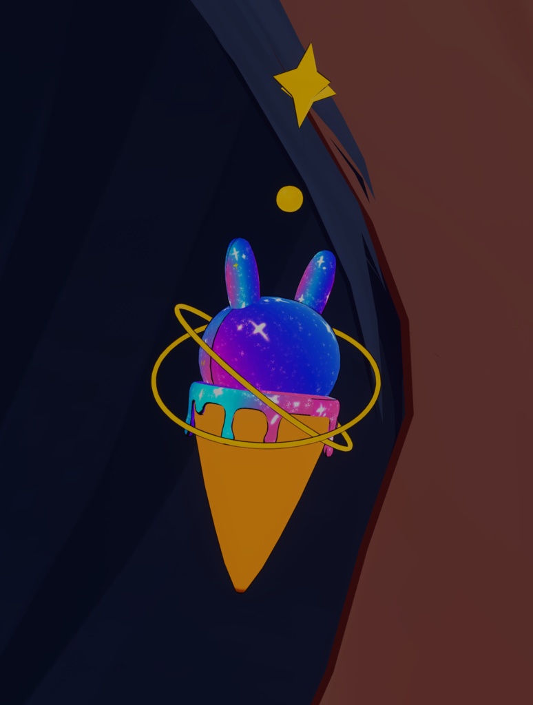 Universe_bunny_earrings