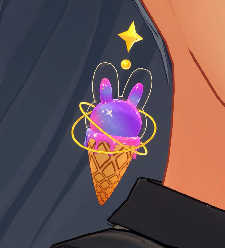 Universe_bunny_earrings