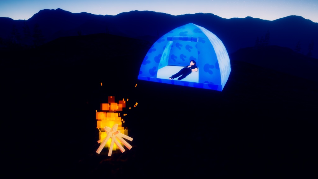 VRCアバターキャンプギミック