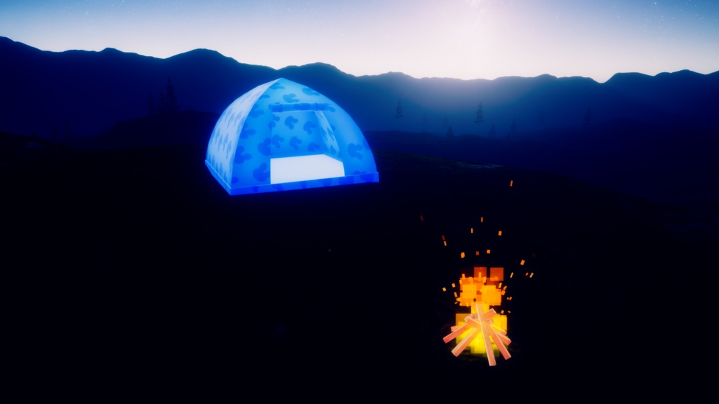 VRCアバターキャンプギミック