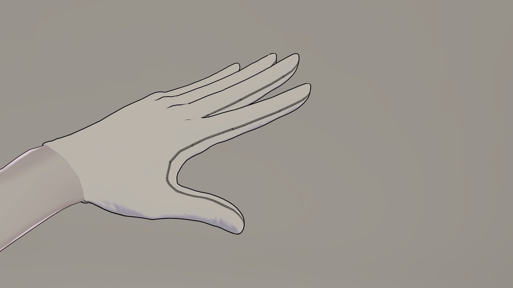 【Lasyusha用】AIT_Lasyusha's_White_Leather_Glove