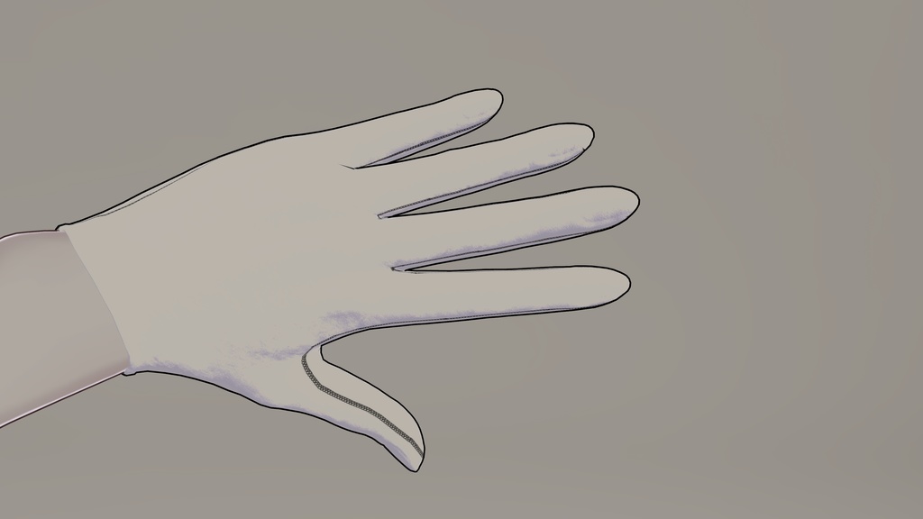 【Lasyusha用】AIT_Lasyusha's_White_Leather_Glove