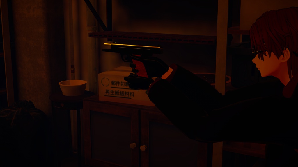 AIT_Type72_9mmAuto_GunGimmick【射撃ギミック、パーティクル,ハンドサイン設定済み】