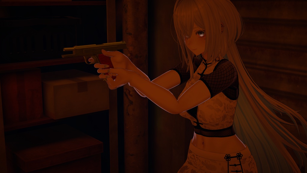 AIT_Type72_9mmAuto_GunGimmick【射撃ギミック、パーティクル,ハンドサイン設定済み】