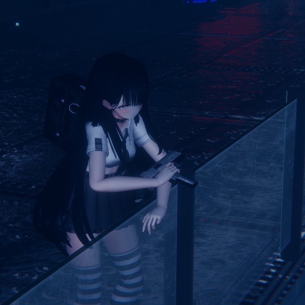 AIT_MAC-10_GunGimmick【射撃ギミック、パーティクル,ハンドサイン設定済み】