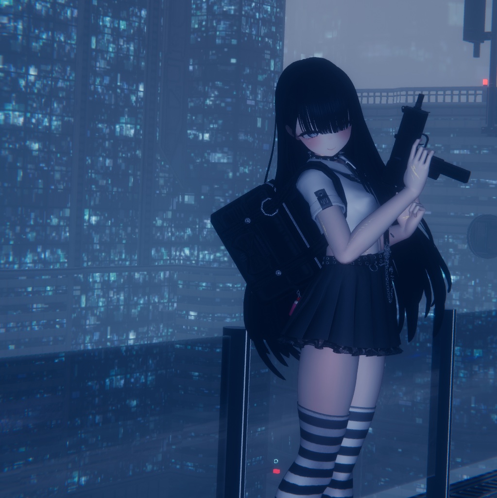 AIT_MAC-10_GunGimmick【射撃ギミック、パーティクル,ハンドサイン設定済み】