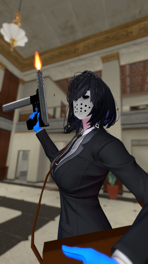 AIT_TEC-9【射撃ギミック、パーティクル,ハンドサイン設定済み】