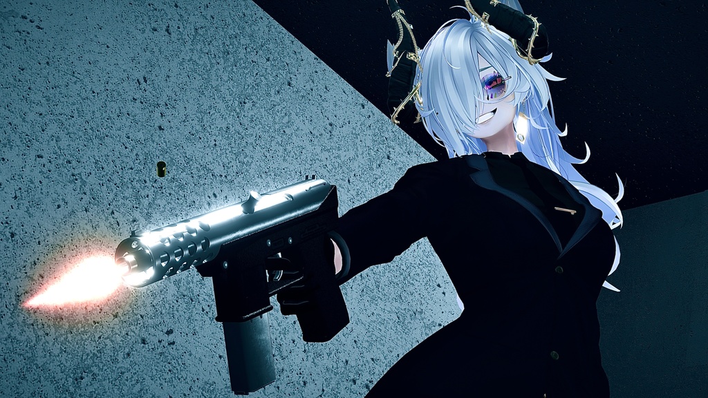 AIT_TEC-9【射撃ギミック、パーティクル,ハンドサイン設定済み】