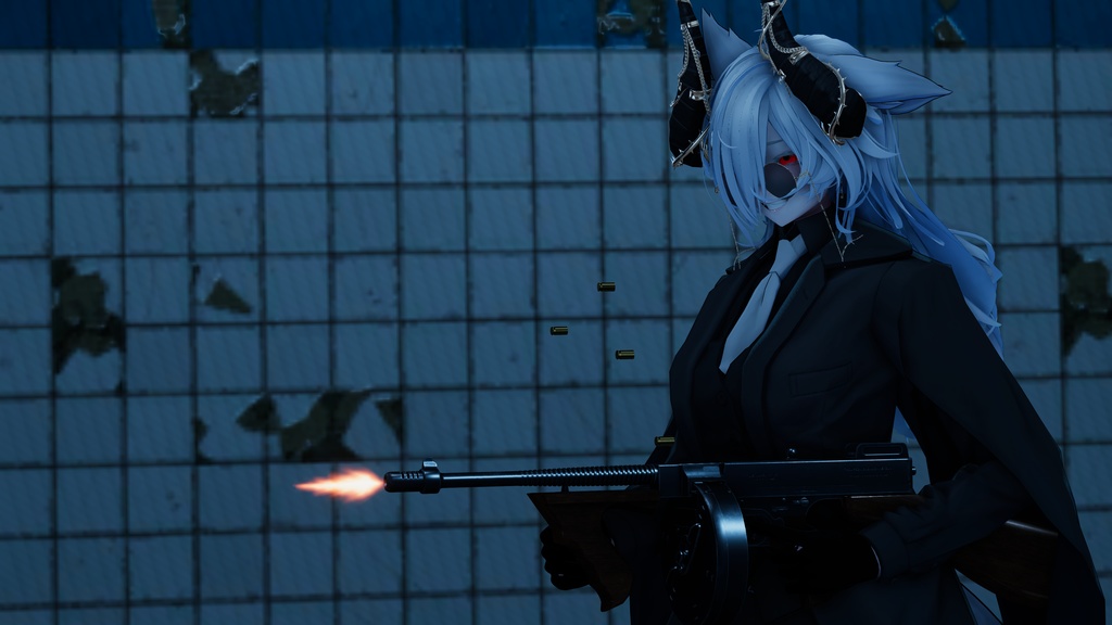 AIT_Thompson_M1921_submachine_gun【射撃ギミック、パーティクル,ハンドサイン設定済み】