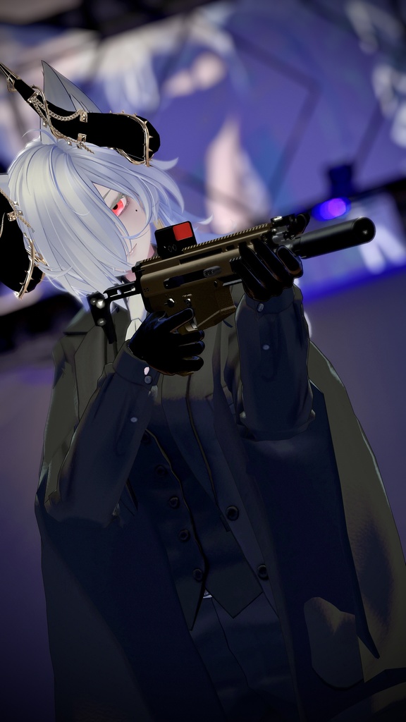 AIT_SCAR-H CQC【射撃ギミック、パーティクル,ハンドサイン設定済み】