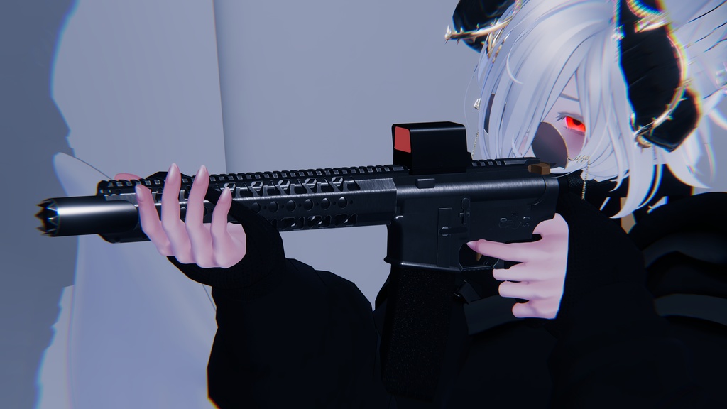 AIT_M4A1_SOCOM_ACE【射撃ギミック、パーティクル,ハンドサイン設定済み】