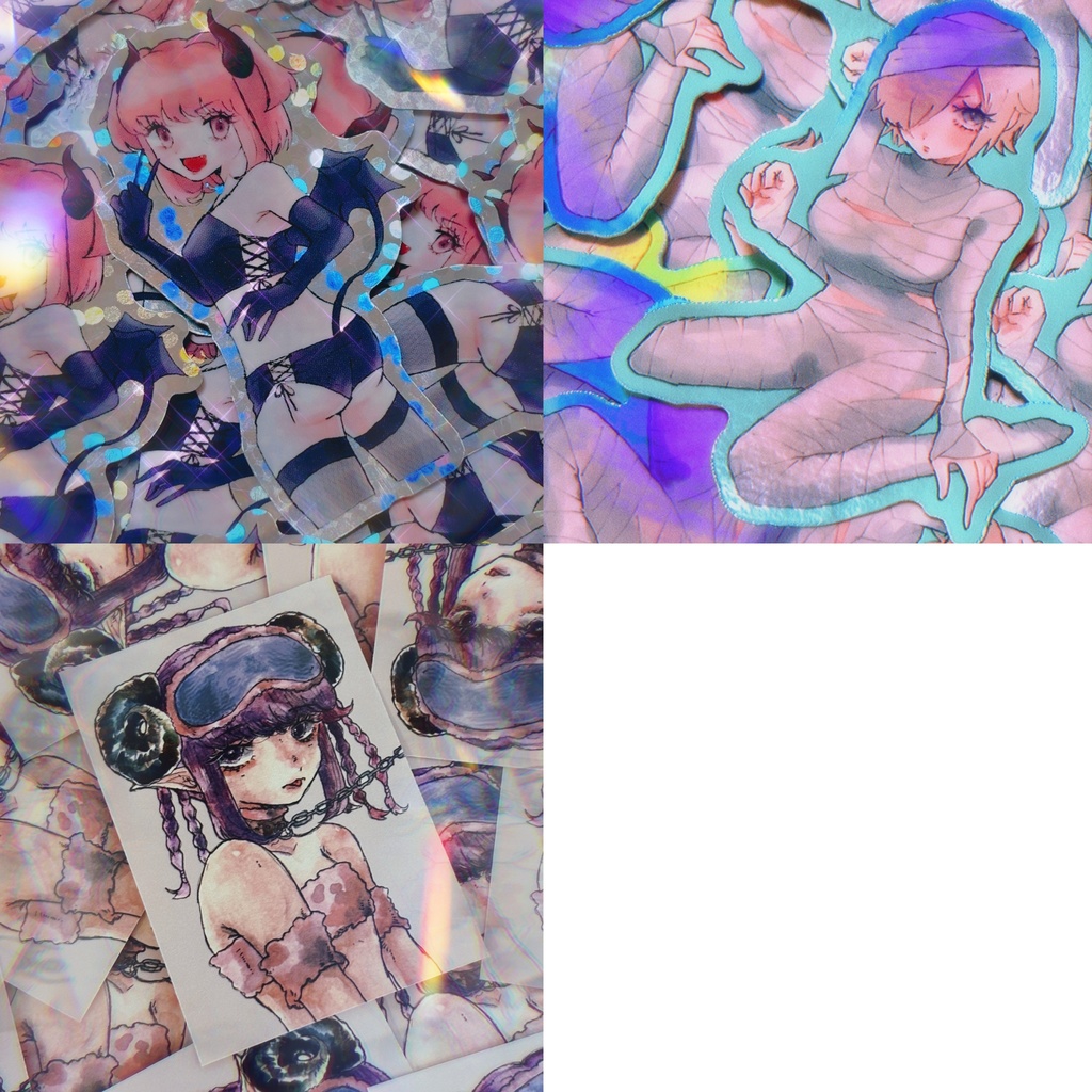 ハラジュクステッカー3枚