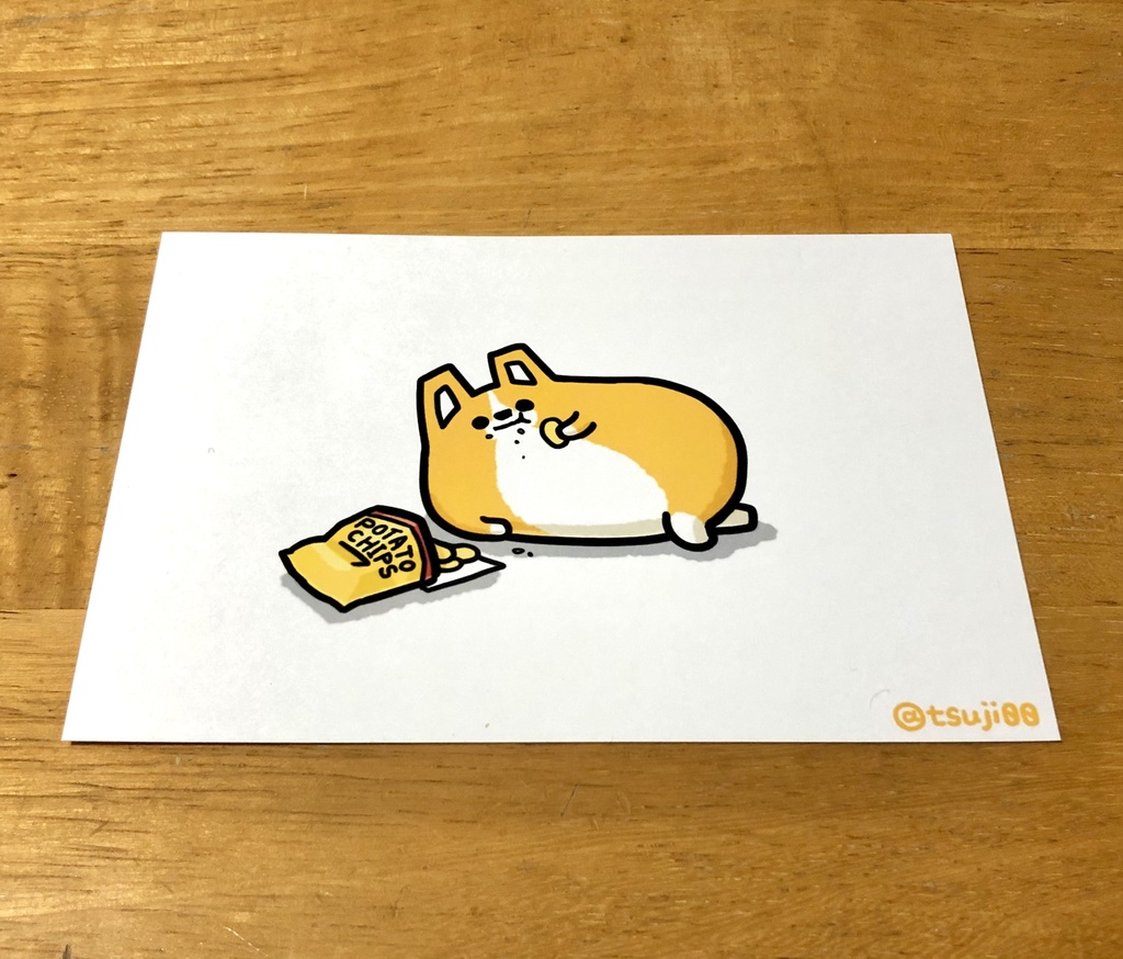 だらけるコギャ ポストカード