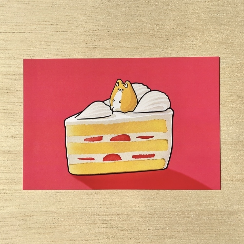 ショートケーキ ポストカード