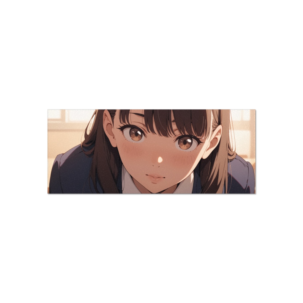 制服女子フェイスタオル