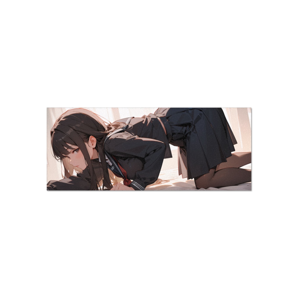 制服女子フェイスタオル