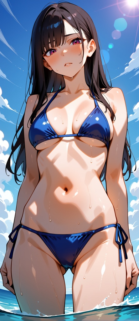 ビキニ女子フェイスタオル