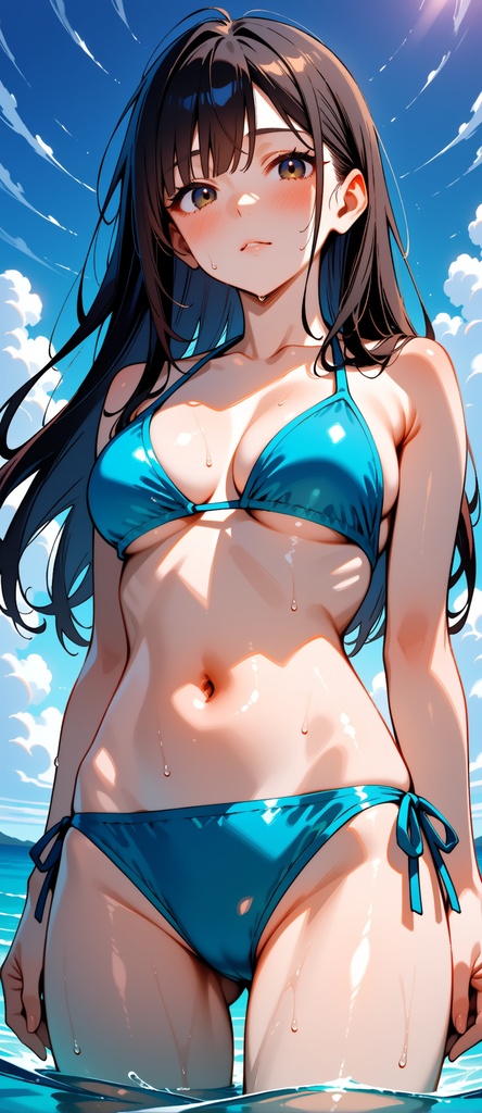 ビキニ女子フェイスタオル
