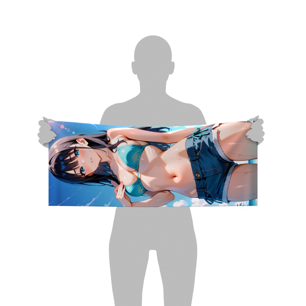 ビキニ女子フェイスタオル