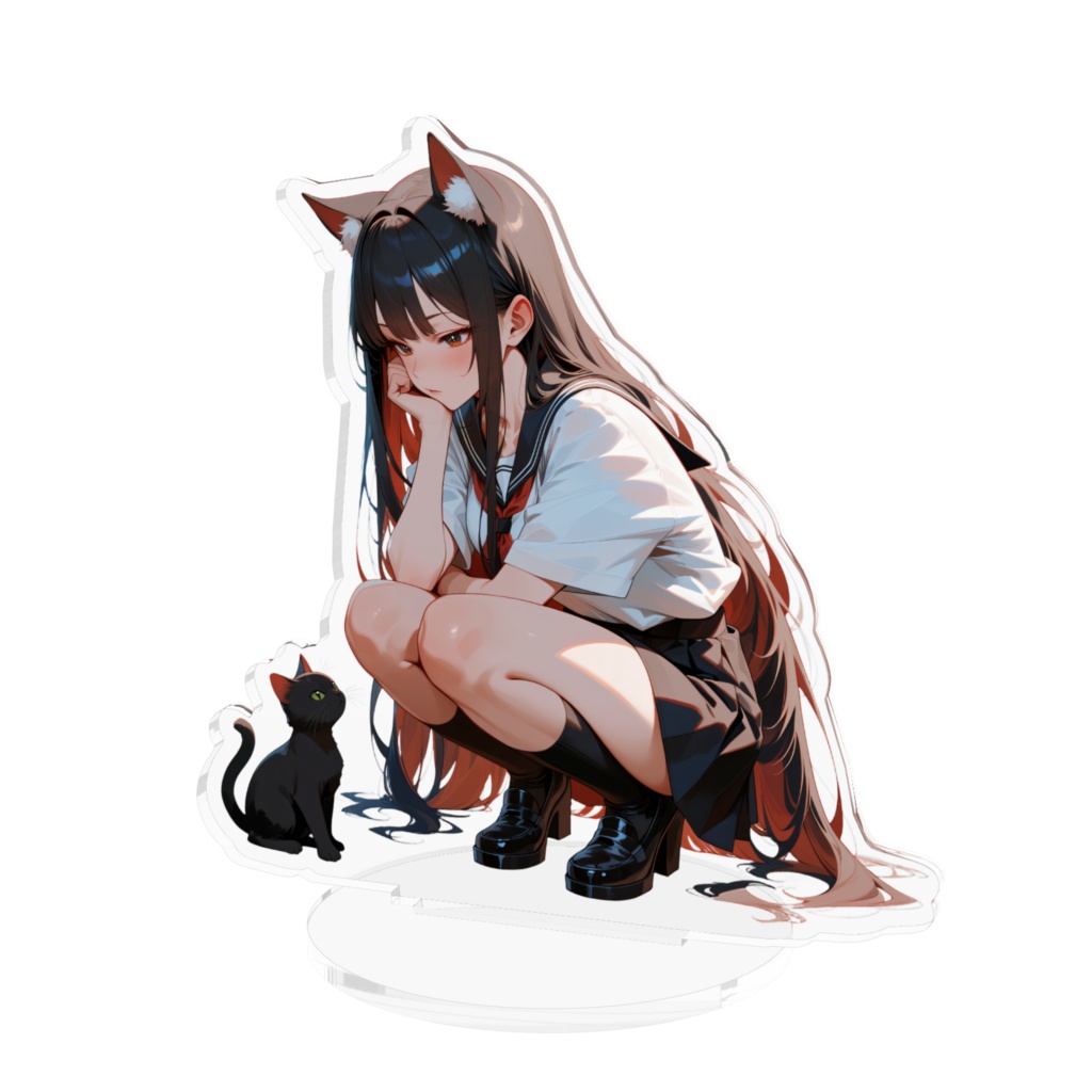 猫耳制服女子アクスタ