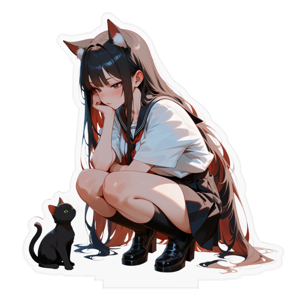 猫耳制服女子アクスタ