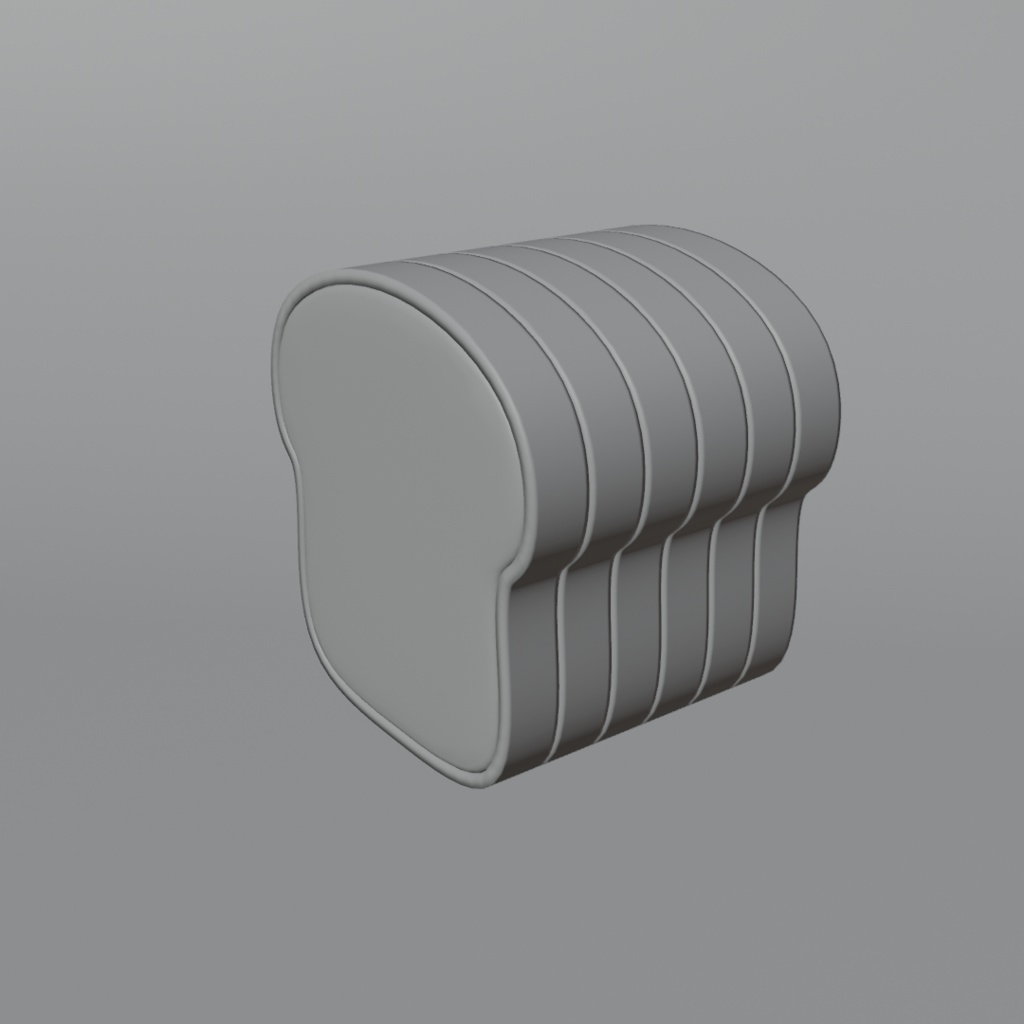 【フリー素材】食パン 3Dモデル