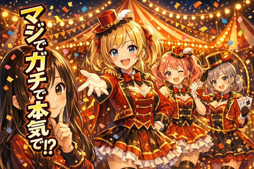 「マジでガチで本気で!?」 華麗なるサーカスガールズ アートポスター