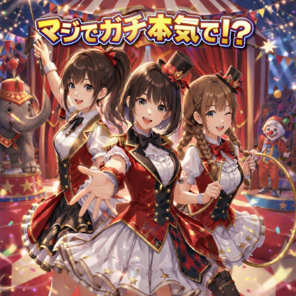 「マジでガチで本気で!?」 華麗なるサーカスガールズ アートポスター