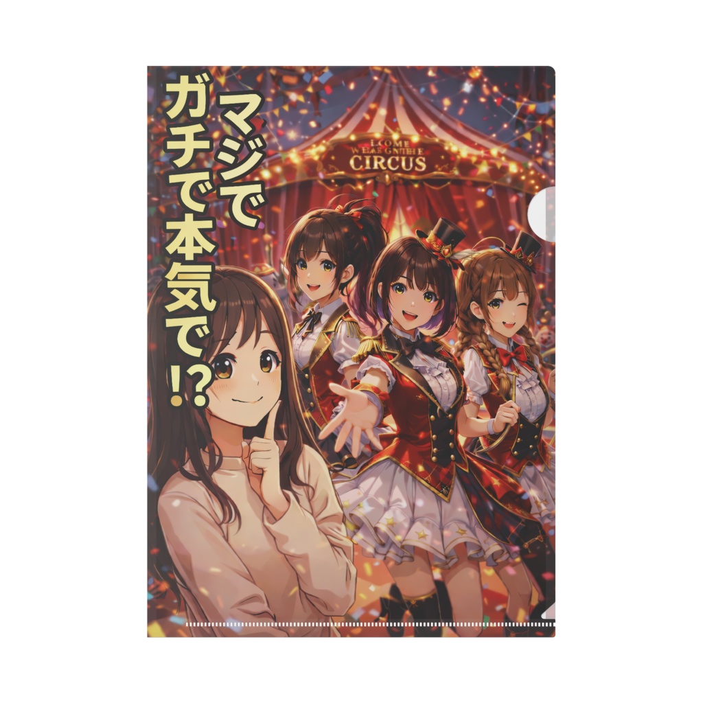 「マジでガチで本気で!?」 ライブステージA4クリアファイル