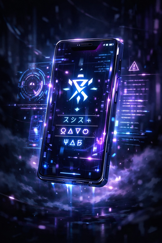 この違和感に気づけますか？ 未来から届いたメッセージの正体　スマホの画面と、 目に映っている画面が違う  ＝現実の画面ではなく、 “別の何か”を見ている