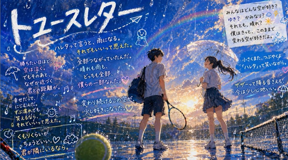  ハレタって言うと雨になる【トュースレター】