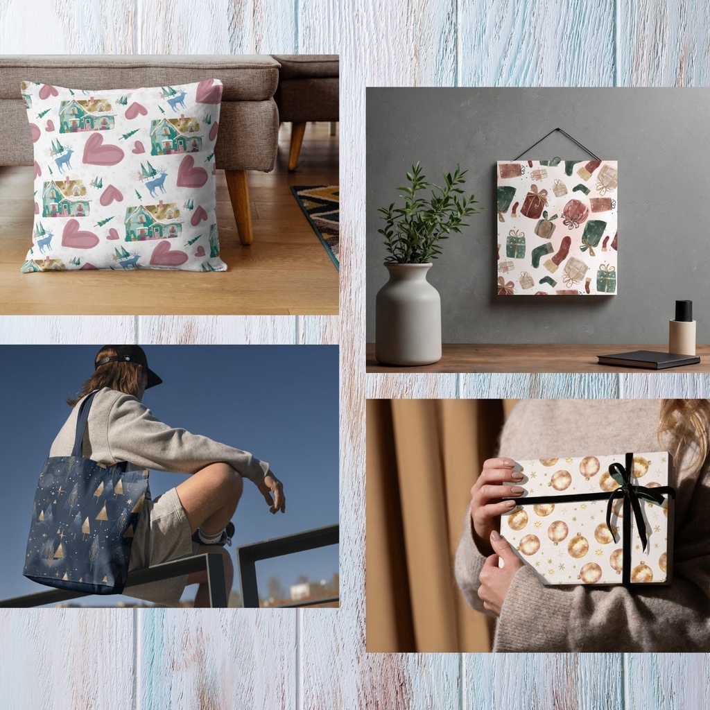 Christmas Art digital paper