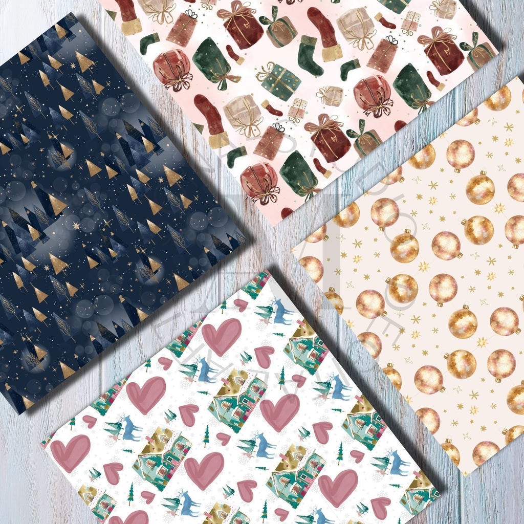 Christmas Art digital paper