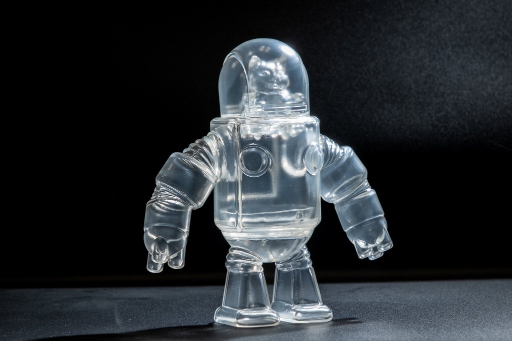 ソフビロボット「56スケ」90年スケルトンカラーver.