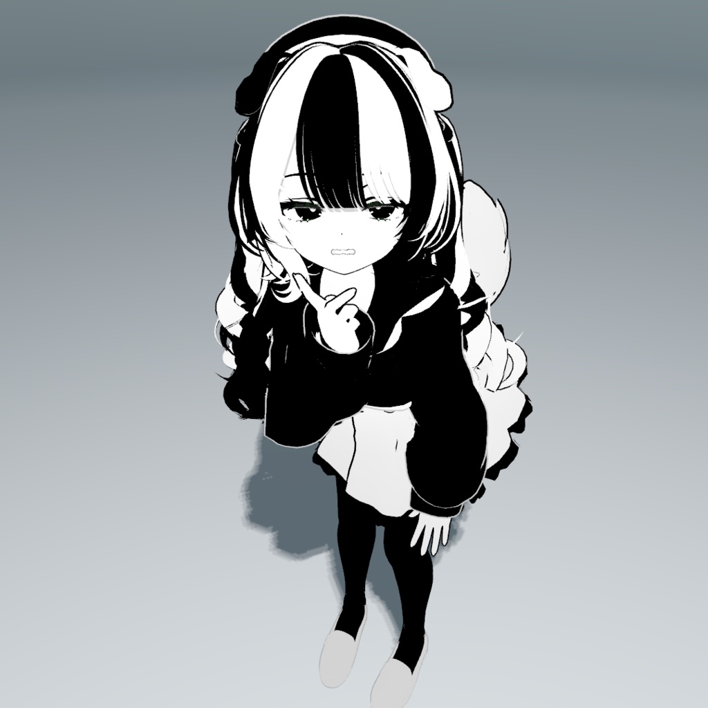 ちゆChiyu専用 モノクロセルルック風マテリアル