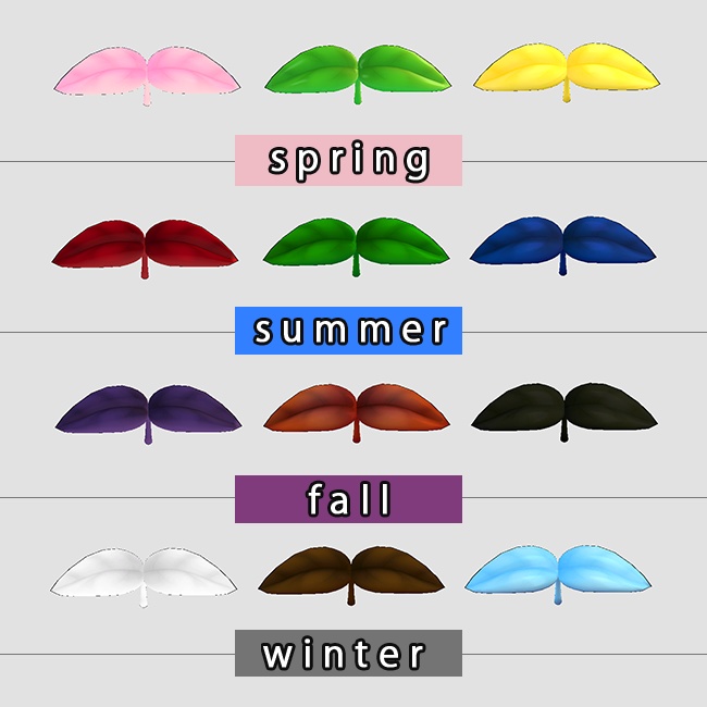 【VRC/PB】ひらひら 若芽 / Fluttering leaves