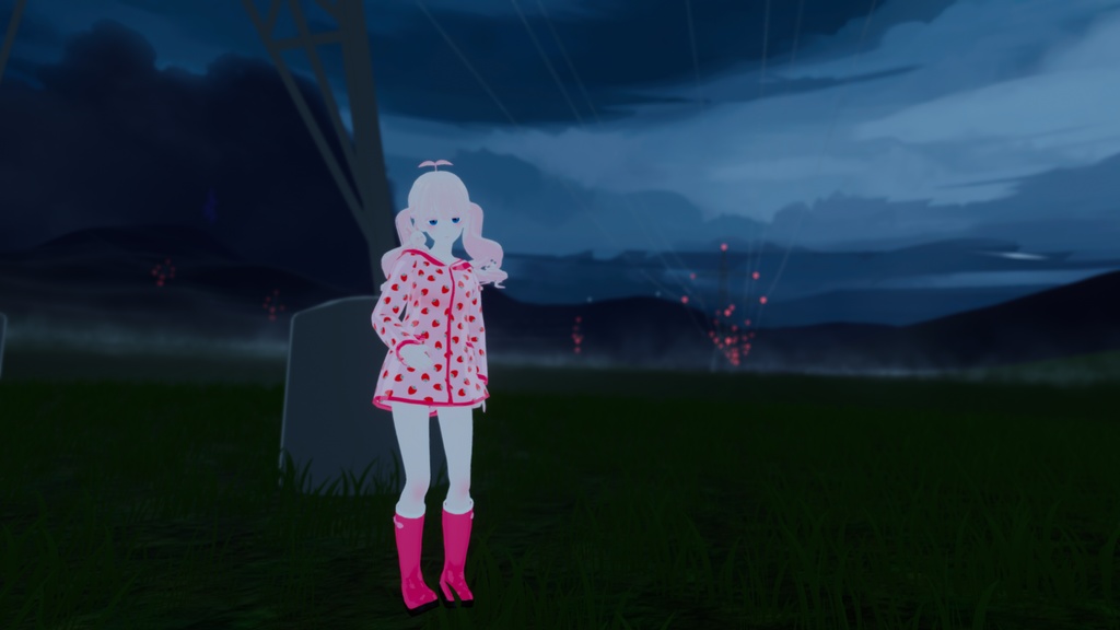 【VRC向け】 レインコートセット / Rain Coat Set (Grus/狐雪)