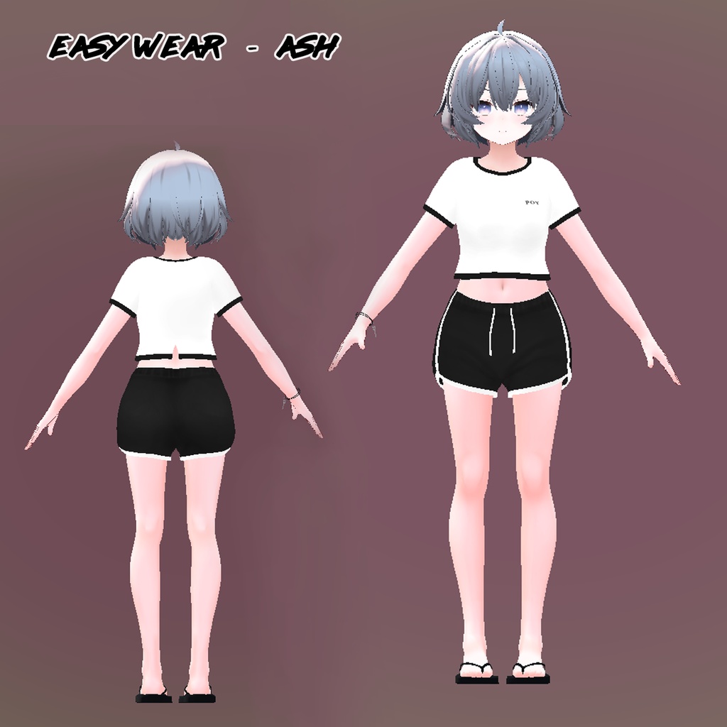 【VRC/PB】イージーウェア / Easy Wear (愛莉/リーファ/桔梗/舞夜/カリン/しお/狐雪/Grus/竜胆/アッシュ/セレスティア/ルーシュカ/森羅/マヌカ/ライム/萌)