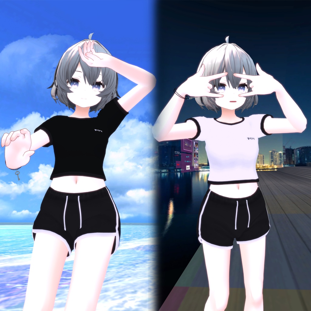 【VRC/PB】イージーウェア / Easy Wear (愛莉/リーファ/桔梗/舞夜/カリン/しお/狐雪/Grus/竜胆/アッシュ/セレスティア/ルーシュカ/森羅/マヌカ/ライム/萌)