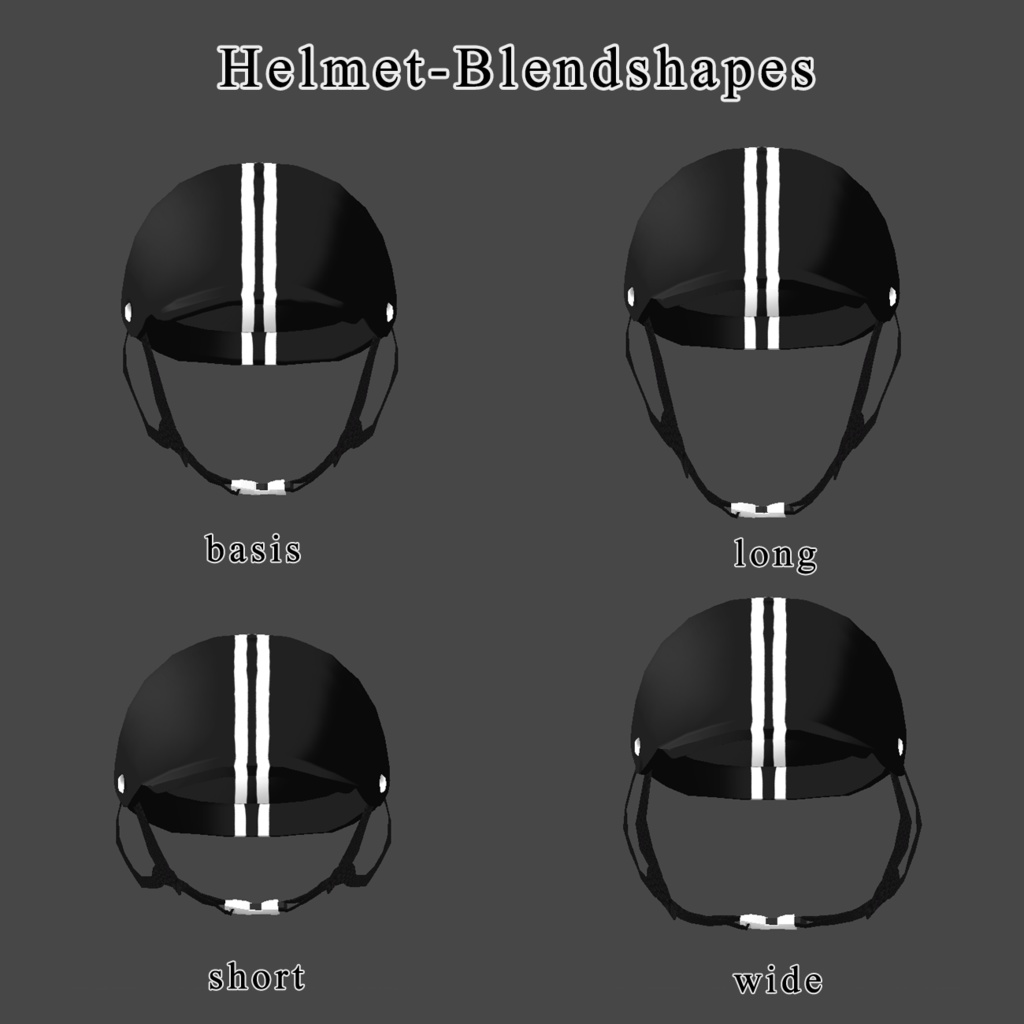 【VRC向け】スケートボード&ヘルマット / Skate Board & Helmet